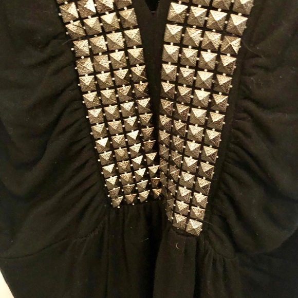 Eight Sixty | Tops | Eight Sixty Black Gold Studded Tank Top | Poshmark
